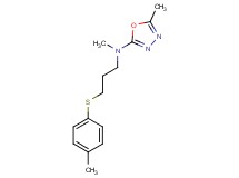 N,5-dimethyl-N-{3-[(4-methylphenyl)thio]propyl}-1,3,4-oxadiazol-2-amine