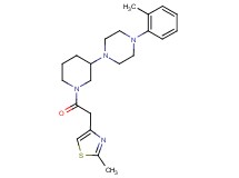 1-(2-methylphenyl)-4-{1-[(2-methyl-1,3-thiazol-4-yl)acetyl]-3-piperidinyl}piperazine