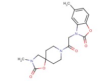 3-methyl-8-[(5-methyl-2-oxo-1,3-benzoxazol-3(2H)-yl)acetyl]-1-oxa-3,8-diazaspiro[4.5]decan-2-one