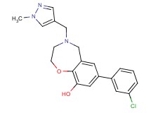 7-(3-chlorophenyl)-4-[(1-methyl-1H-pyrazol-4-yl)methyl]-2,3,4,5-tetrahydro-1,4-benzoxazepin-9-ol
