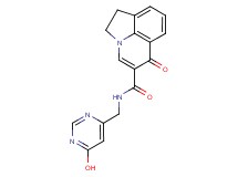 N-[(6-hydroxypyrimidin-4-yl)methyl]-6-oxo-1,2-dihydro-6H-pyrrolo[3,2,1-ij]quinoline-5-carboxamide