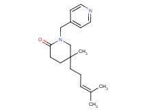 5-methyl-5-(4-methylpent-3-en-1-yl)-1-(pyridin-4-ylmethyl)piperidin-2-one
