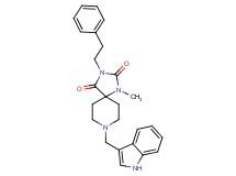 8-(1H-indol-3-ylmethyl)-1-methyl-3-(2-phenylethyl)-1,3,8-triazaspiro[4.5]decane-2,4-dione
