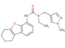 N-ethyl-N-[(1-methyl-1H-pyrazol-4-yl)methyl]-N'-(6,7,8,9-tetrahydrodibenzo[b,d]furan-4-yl)urea