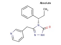 4-[(1S)-1-phenylpropyl]-5-(pyridin-3-ylmethyl)-2,4-dihydro-3H-1,2,4-triazol-3-one