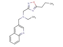 N-[(5-propyl-1,2,4-oxadiazol-3-yl)methyl]-N-(quinolin-3-ylmethyl)ethanamine