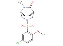 (1S*,5R*)-3-[(5-chloro-2-methoxyphenyl)sulfonyl]-6-methyl-3,6-diazabicyclo[3.2.2]nonan-7-one