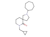 2-cycloheptyl-7-(cyclopropylmethyl)-2,7-diazaspiro[4.5]decan-6-one