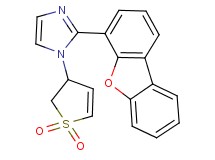 2-dibenzo[b,d]furan-4-yl-1-(1,1-dioxido-2,3-dihydro-3-thienyl)-1H-imidazole