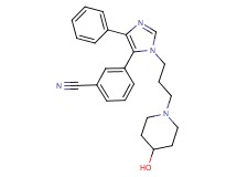 3-{1-[3-(4-hydroxypiperidin-1-yl)propyl]-4-phenyl-1H-imidazol-5-yl}benzonitrile