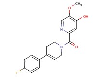 2-{[4-(4-fluorophenyl)-3,6-dihydro-1(2H)-pyridinyl]carbonyl}-5-methoxy-4-pyridinol