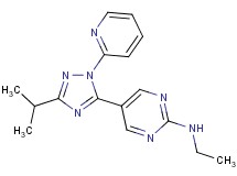 N-ethyl-5-(3-isopropyl-1-pyridin-2-yl-1H-1,2,4-triazol-5-yl)pyrimidin-2-amine