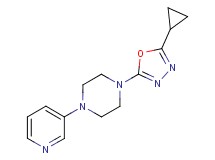 1-(5-cyclopropyl-1,3,4-oxadiazol-2-yl)-4-pyridin-3-ylpiperazine