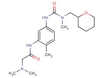 N~2~,N~2~-dimethyl-N~1~-[2-methyl-5-({[methyl(tetrahydro-2H-pyran-2-ylmethyl)amino]carbonyl}amino)phenyl]glycinamide