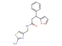N-[(2-amino-1,3-thiazol-4-yl)methyl]-3-(2-furyl)-3-phenylpropanamide