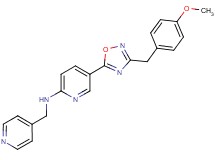 5-[3-(4-methoxybenzyl)-1,2,4-oxadiazol-5-yl]-N-(4-pyridinylmethyl)-2-pyridinamine