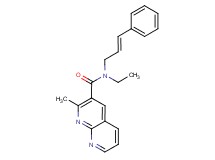N-ethyl-2-methyl-N-[(2E)-3-phenylprop-2-en-1-yl]-1,8-naphthyridine-3-carboxamide
