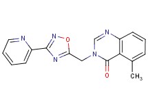 5-methyl-3-[(3-pyridin-2-yl-1,2,4-oxadiazol-5-yl)methyl]quinazolin-4(3H)-one