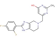 6-{[2-(2,4-difluorophenyl)-1,4,6,7-tetrahydro-5H-imidazo[4,5-c]pyridin-5-yl]methyl}-2-methylpyrimidin-4-ol