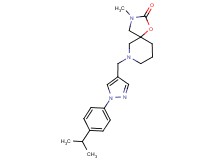7-{[1-(4-isopropylphenyl)-1H-pyrazol-4-yl]methyl}-3-methyl-1-oxa-3,7-diazaspiro[4.5]decan-2-one