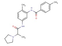4-methyl-N-{2-methyl-5-[(2-pyrrolidin-1-ylpropanoyl)amino]phenyl}benzamide