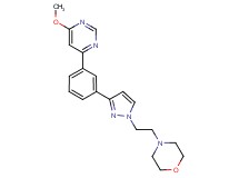 4-(2-{3-[3-(6-methoxy-4-pyrimidinyl)phenyl]-1H-pyrazol-1-yl}ethyl)morpholine
