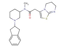 N-[1-(2,3-dihydro-1H-inden-2-yl)-3-piperidinyl]-2-(6,7-dihydro-5H-[1,3]thiazolo[3,2-a]pyrimidin-3-yl)-N-methylacetamide