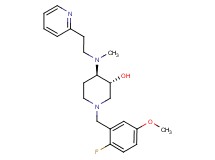 (3R*,4R*)-1-(2-fluoro-5-methoxybenzyl)-4-{methyl[2-(2-pyridinyl)ethyl]amino}-3-piperidinol