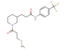 3-{1-[3-(methylthio)propanoyl]-3-piperidinyl}-N-[4-(trifluoromethyl)phenyl]propanamide
