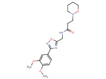 N-{[3-(3,4-dimethoxyphenyl)-1,2,4-oxadiazol-5-yl]methyl}-3-(1,2-oxazinan-2-yl)propanamide