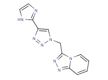 3-{[4-(1H-imidazol-2-yl)-1H-1,2,3-triazol-1-yl]methyl}[1,2,4]triazolo[4,3-a]pyridine