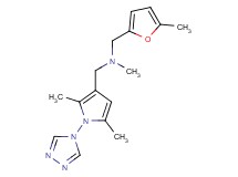 1-[2,5-dimethyl-1-(4H-1,2,4-triazol-4-yl)-1H-pyrrol-3-yl]-N-methyl-N-[(5-methyl-2-furyl)methyl]methanamine