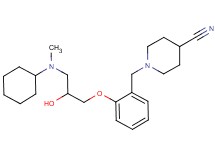 1-(2-{3-[cyclohexyl(methyl)amino]-2-hydroxypropoxy}benzyl)piperidine-4-carbonitrile