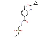 3-[(cyclopropylcarbonyl)amino]-N-[2-(ethylsulfonyl)ethyl]-4-methylbenzamide
