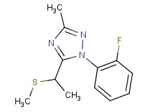 1-(2-fluorophenyl)-3-methyl-5-[1-(methylthio)ethyl]-1H-1,2,4-triazole