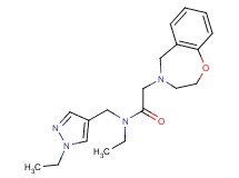 2-(2,3-dihydro-1,4-benzoxazepin-4(5H)-yl)-N-ethyl-N-[(1-ethyl-1H-pyrazol-4-yl)methyl]acetamide