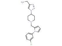 {[1-(1-{[1-(3-chlorophenyl)-1H-pyrrol-2-yl]methyl}-4-piperidinyl)-1H-1,2,3-triazol-4-yl]methyl}amine bis(trifluoroacetate)