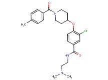 3-chloro-N-[2-(dimethylamino)ethyl]-4-{[1-(4-methylbenzoyl)-4-piperidinyl]oxy}benzamide
