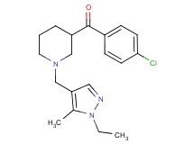 (4-chlorophenyl){1-[(1-ethyl-5-methyl-1H-pyrazol-4-yl)methyl]-3-piperidinyl}methanone