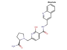 6-{[(2R)-2-(aminocarbonyl)-1-pyrrolidinyl]methyl}-2-hydroxy-N-(3-quinolinylmethyl)nicotinamide