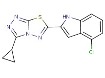 4-chloro-2-(3-cyclopropyl[1,2,4]triazolo[3,4-b][1,3,4]thiadiazol-6-yl)-1H-indole