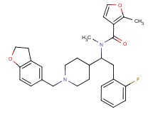N-[1-[1-(2,3-dihydro-1-benzofuran-5-ylmethyl)-4-piperidinyl]-2-(2-fluorophenyl)ethyl]-N,2-dimethyl-3-furamide