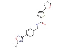 N-[4-(5-methyl-1,2,4-oxadiazol-3-yl)benzyl]-5-(tetrahydro-2-furanyl)-2-thiophenecarboxamide
