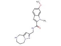 6-methoxy-1-methyl-N-(5,6,7,8-tetrahydro-4H-pyrazolo[1,5-a][1,4]diazepin-2-ylmethyl)-1H-indole-2-carboxamide hydrochloride