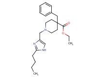 ethyl 4-benzyl-1-[(2-butyl-1H-imidazol-4-yl)methyl]-4-piperidinecarboxylate