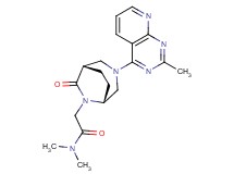 N,N-dimethyl-2-[(1S*,5R*)-3-(2-methylpyrido[2,3-d]pyrimidin-4-yl)-7-oxo-3,6-diazabicyclo[3.2.2]non-6-yl]acetamide
