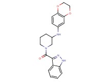 N-(2,3-dihydro-1,4-benzodioxin-6-yl)-1-(1H-indazol-3-ylcarbonyl)-3-piperidinamine