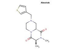 (3S,9aR)-2,3-dimethyl-8-(3-thienylmethyl)tetrahydro-2H-pyrazino[1,2-a]pyrazine-1,4(3H,6H)-dione