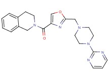2-[(2-{[4-(2-pyrimidinyl)-1-piperazinyl]methyl}-1,3-oxazol-4-yl)carbonyl]-1,2,3,4-tetrahydroisoquinoline