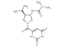 N'-{(3S*,4R*)-1-[(2,6-dioxo-1,2,3,6-tetrahydro-4-pyrimidinyl)carbonyl]-4-isopropyl-3-pyrrolidinyl}-N,N-dimethylurea